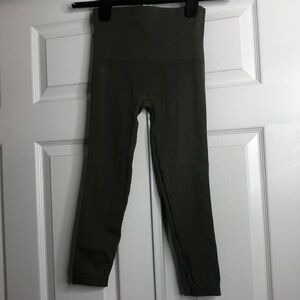Spanx Leggings Olive Green Tight Leggings Control Top S